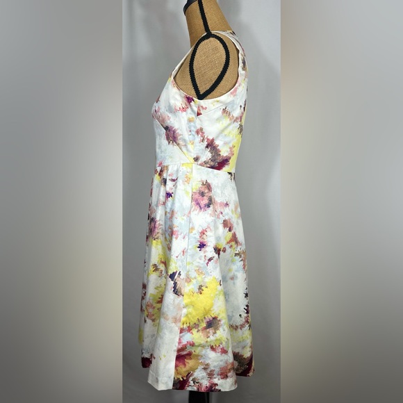Hunter Bell for Anthropologie Size 4 Kukka Tea Dress Abstract Floral Print - Picture 2 of 14